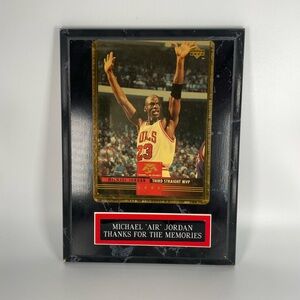 1993 Upper Deck Michael Jordon Mr. June Trading Card and Plaque